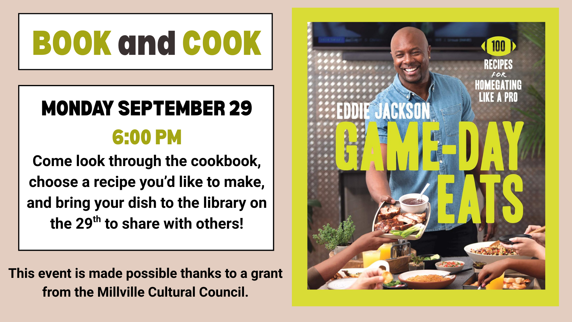 An image of the cookbook Game Day Eats by Eddie Jackson.