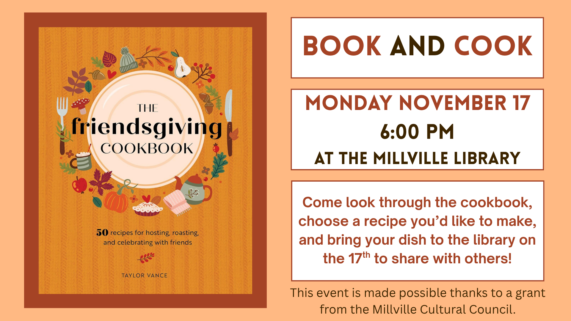 Cover Photo of The Friendsgiving Cookbook.